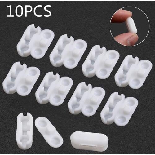 10pcs/lot 6MM Plastic Roller Blinds Pull Cord Connector Curtain Chain Bead Rope Connector For Vertical Blinds Joiners Spare Tool