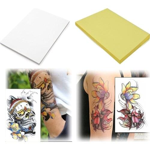 35 Pieces Tattoo Transfer Paper Sheets of 4 Layers DIY Tattoo Tracing Paper for Tattoo Art (A4 size)
