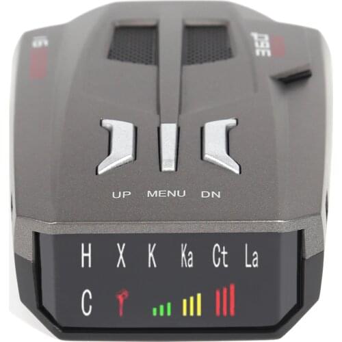 V9 12V Car Radar Detector English Russian Digital Display Auto Speed Voice Alert Warning Speed Control X K Ka Band Anti Slip Mat
