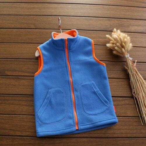 BBD Toddler Vest New Spring Autumn Best Selling Unisex Solid Turtleneck Fleece Fashion Tops Kids 2-7 Years Clothes