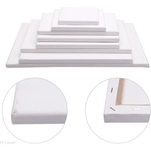 White Blank Square Artist Canvas Wooden Board Frame For Primed Oil Acrylic Paint