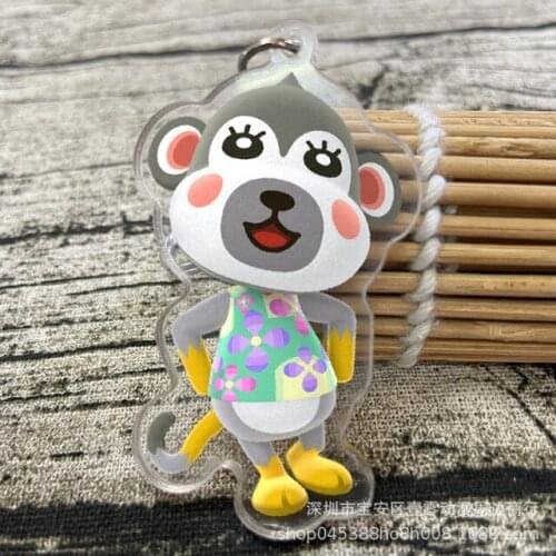 Shari Key Chain Animal Crossing Keychains Fashion Jewelry Accessories Cute Shaped Pendants Keyrings