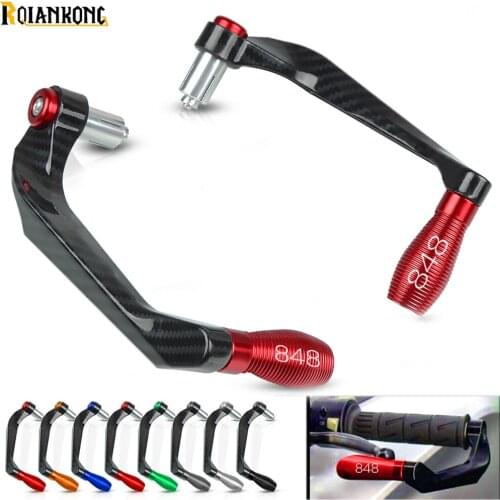 For DUCATI Monster 848 EVO 2007 2008 2009 2010 2011 2012 2013 Motorcycle Brake Clutch Lever Guard Protectors Handlebar Aluminum