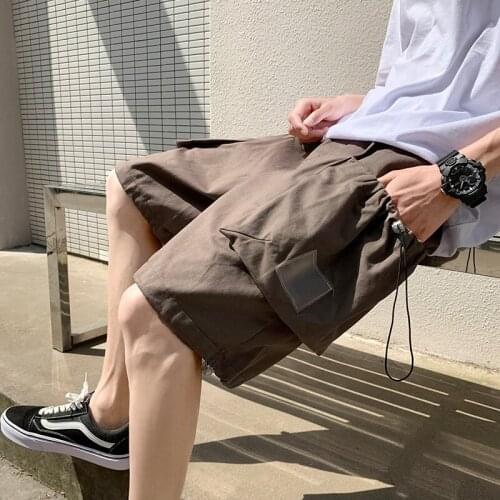 Men Fitness Japan Harjuku Ins Shorts Man Summer Gym Workout Male Breathable Quick Dry Sports Basketball Jogger Streetwear Shorts