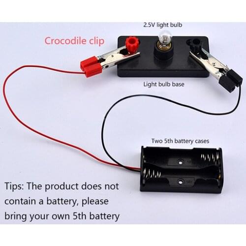 Hot Kids learning Toys Electric Circuit Kit Kids Student School Science Light Bulbs Toy Educational DIY Toys For Children Gift