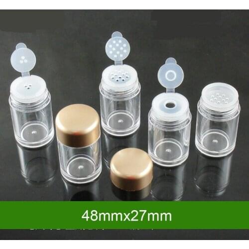 10ml Refillable Bottles loose powder jar with 1/3/12 holes nail powder bottle with sifter,colver nail glitter powder container