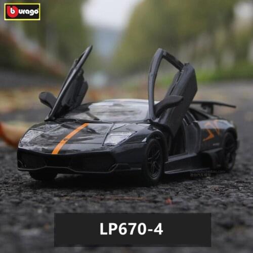 Bburago 1:24 Lamborghini LP670-4 alloy car model simulation car decoration collection gift toy