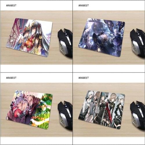 MRGBEST Anime pretty girl Small Size Non-slip Natural Softy Desktop S Mats 25x29/20x25/18x22cm for Cartoon Fans