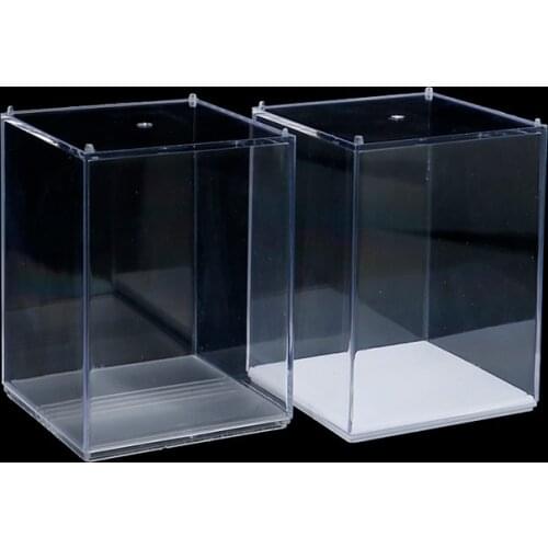New！ 1Pc 8*8*10CM Acrylic Display Case Self-Install Clear Cube Box UV Dustproof Basketball Toy Figures Collectibles Protection