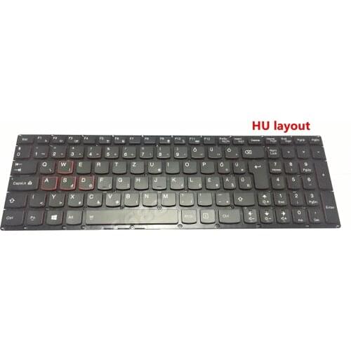 New for Lenovo IdeaPad Y700 Y700-15ISK Y700-17ISK HU HG Keyboard Backlit PK130ZF1A2
