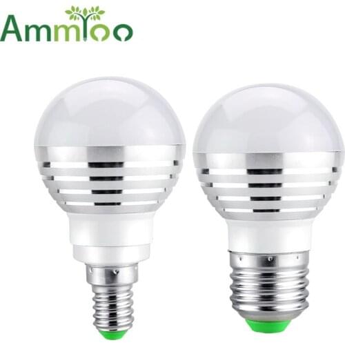 RGB LED Night Light E27 E14 Led Spotlight Bulb AC 85V- 265V With 24Key IR Remote Controller Led Lamp For Holiday Home Decoration