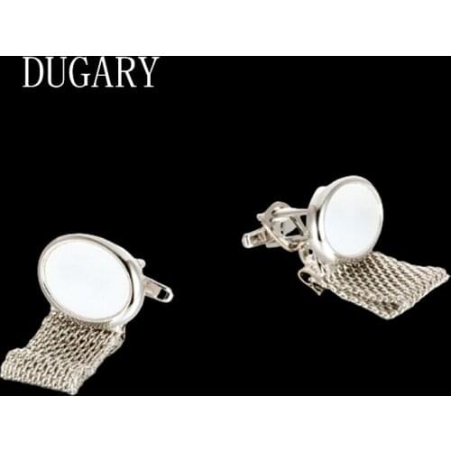 DUGARY Luxury shirt cufflinks for mens Brand cuff buttons cuff links High Quality chain wedding abotoaduras Jewelry gemelos
