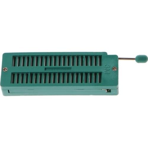 28EB 16 20 24 28 40 P Pin 2.54MM Green DIP Test Universal ZIF IC Socket Welding Type