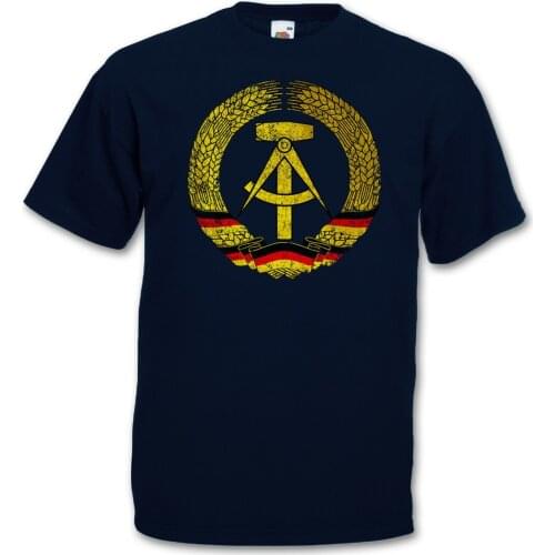 Ddr Symbol - Flag Socialism Communism Hammer Circle East Germany Logo 2019 New Hip-Hop Cotton Leisure Street Wear Tees Shirt