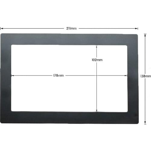 Replacement Car Frames Interior Accessory Decal Universal 2DIN Auto Radio