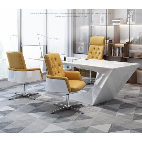 Modern simple high back boss chair ergonomics big class chair reclining computer chair office chair leather chair household chai