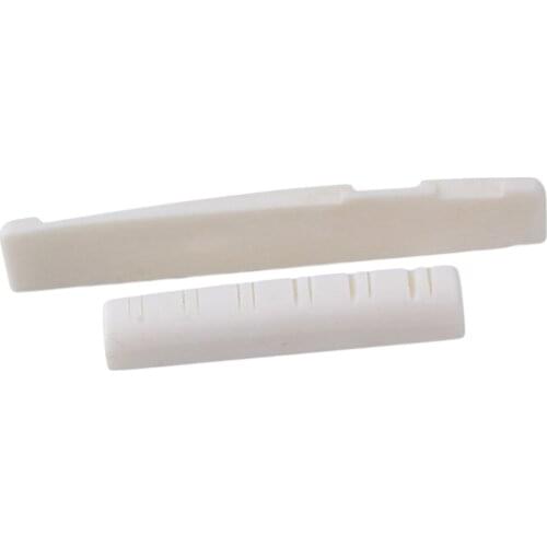 1Set String Instrument 12-String Acoustic Guitar Saddle Nut Bone Replacement