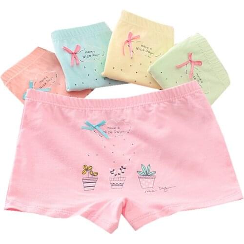 10Pc/lot Girls Underwear Girls Boxer Baby Pure Cotton Underpant Cotton Boxers Underwear Underwear Children for 2 -10 Y