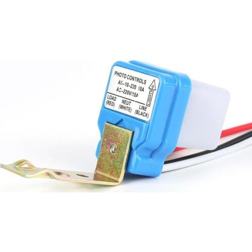 Automatic On Off Photocell Street Lamp Light Switch Controller DC AC 220V 50-60Hz 10A Photo Control Photoswitch Sensor Switch