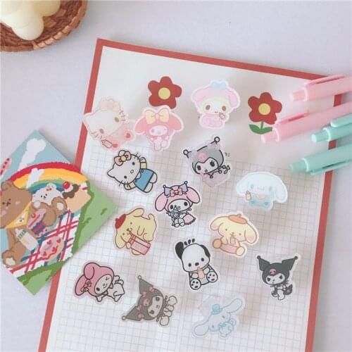 10pcs cartoon Creative Assorted Colored Document Clips Office Clips For School Personal Document Organizing And Classifying