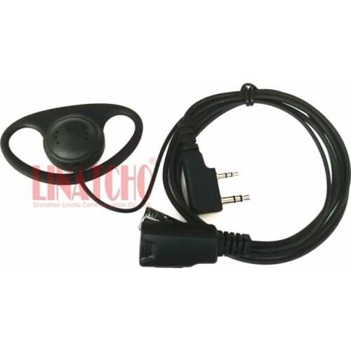 2 Pins Headsets Headphones Earphones Earpieces Hand Held Radio Security Adapter Cable for BAOFENG Walkie Talkies