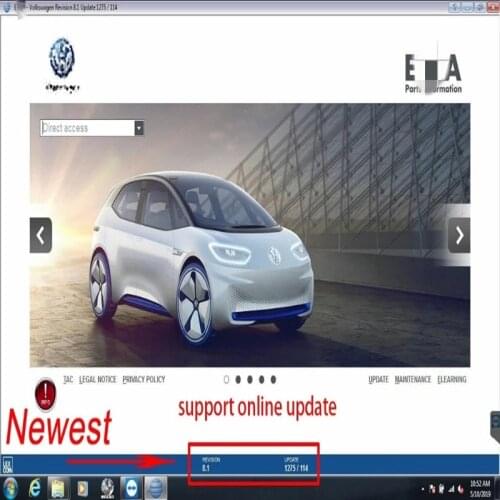 2021 Hot Sales For V/W+AU//DI+SE//AT+SKO//DA, E T/ K 8 .2 Vehicles Electronic Parts Catalogue Until 2020 Years