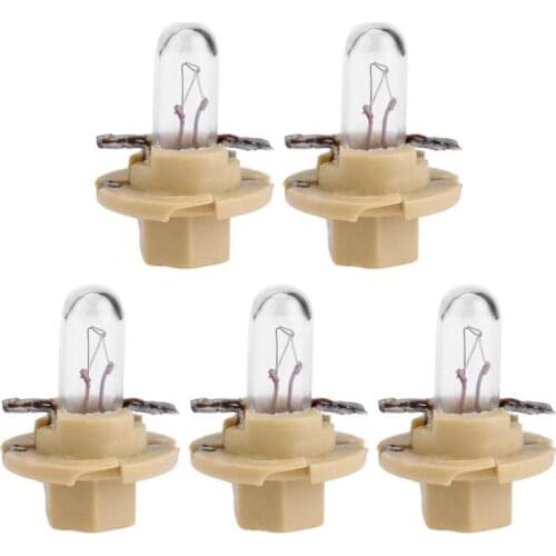 5pcs T5 LED 12V 1.2W Car Auto Interior Instrument Light Bulbs Dashboard Lamps For Audi For Honda For Toyota Car Lights