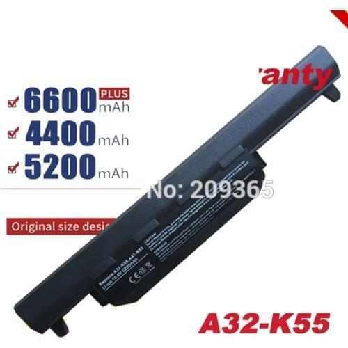 Laptop Battery For Asus A32-K55 X55U X55C X55A X55V X55VDX75V X75VD X45VD X45V X45U X45C X45A U57VM U57A U57V U57VD R700V Free