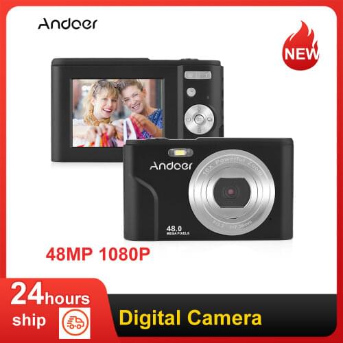 Andoer Digital Camera 36MP 1080P 2.4-inch IPS Screen 16x Zoom Self-Timer 128GB Extended Memory Face Detection Anti-shaking