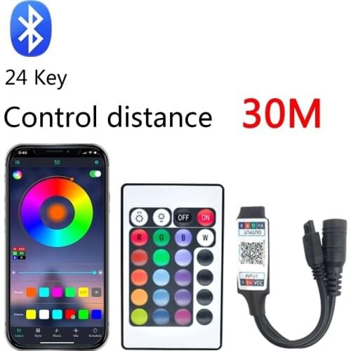 BluetoothLED strip LED module light WIFI RGB RGBW LED controller with infrared remote control for DC 12V RGB 2835 5050