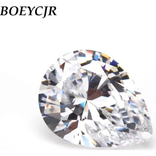 BOEYCJR Pear Cut F Color 0.3/0.5/1/1.5/2/2.5/3/4/5ct Brilliant Moissanite VVS1 Diamond Loose Bead Jewelry Accessories