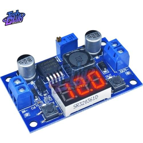 DC-DC Buck Step Down Module LM2596 DC/DC 4.0~40V to 1.25-37V Adjustable Voltage Regulator With LED Voltmeter