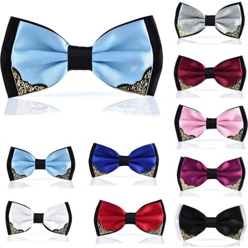 Classic Bow Tie Solid Color Marriage Bow Ties For Men Wedding Candy Color Butterfly Male Cravat Bowtie Butterfly Shirt Krawatte