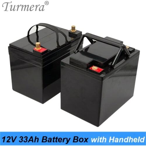Turmera 12V 24V Battery Storage Box M6 Screw Handheld Apply to 33Ah 100Ah Solar Energy System or Uninterrupted Power Supply Use