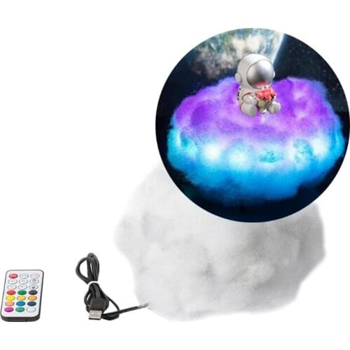 Colorful Clouds Cute Cartoon Astronaut Lamp LED Remote Control Marquee Cloud Creative Night Light