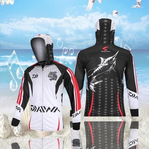 2021 New Daiwa Fishing Clothing Hooded Men Fishing Jacket Quick-Drying Coat Fishing Shirt For Hiking Cycling Fishing Clothes