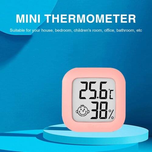 Mini Indoor Thermometer Digital LCD Temperature Sensor Humidity Meter Thermometer Room Hygrometer for Indoor Outdoor