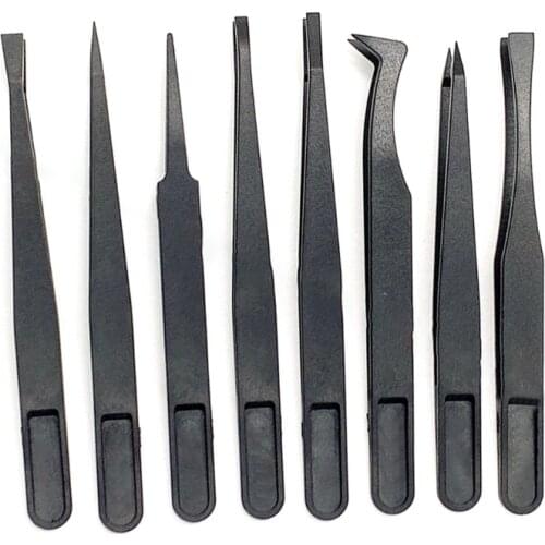 8 Pcs Epoxy Resin Mold Anti-static Tweezers Set Nail Art DIY Picking Tools for DIY Crafts Jewelry Making