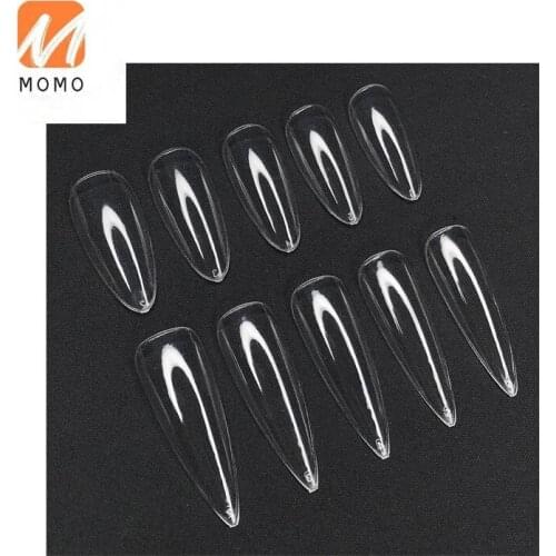 Black Technology Gum Nail Tip Supplement Super Long Pointed Water Drop-Shaped Long
