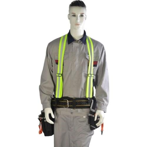 New Heavy Duty Work Tool belt Suspender Engineering tool waist bag to lighten waist load safety reflective tooling harness