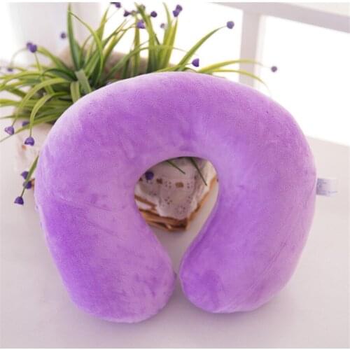 High Quality U-Shaped Pillow Home Decoration Memory Foam Nanoparticles Neck Pillow Cushion Car Travel Pillow Free Shipping