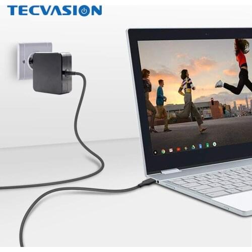 90W 65W USB Type C Laptop Wall PD Adapter Charger for MacBook 2018 Samsung Chromebook Plus ThinkPad X1 Yoga 920 FUJITSU U938