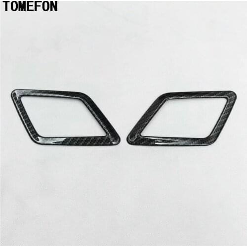 TOMEFON ABS Matte For Volkswagen VW Atlas Teramont 2017 2018 Audio Loudspeaker Ring Car Sound Speaker Frame Auto Interior Trim