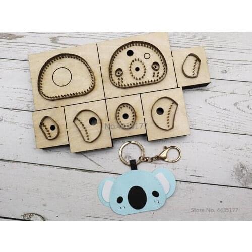Japan Steel Blade Koala Leather Cutting Die Leaf Rule Metal Die Cutter Leather Cut Mold Crafts Kraft Punch Tool
