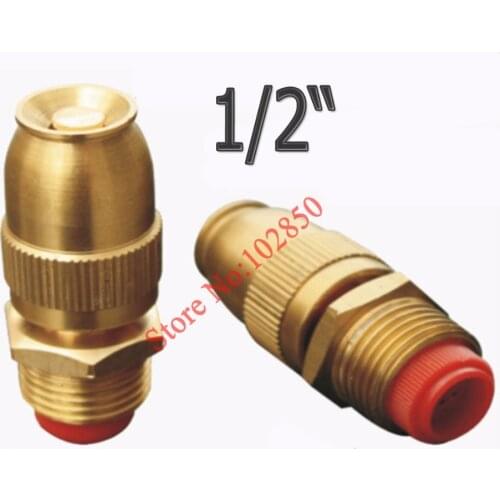 1/2" adjustable Brass Misting Nozzle for garden irrigation system,misting system sprinkler ,water cooling system nozzle