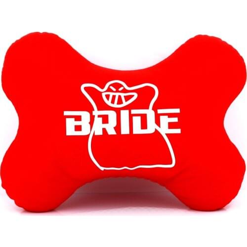 1pcs JDM Style BRIDE Pillow Seat Support Decor Headrest Backrest Seat Cushion Hellaflush Bone Neck Pads