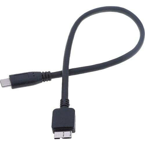 High Quality 1Pc USB3.0 Data Cable For Type-C To Micro For Phone Computer Hdd Hard Disk Cable