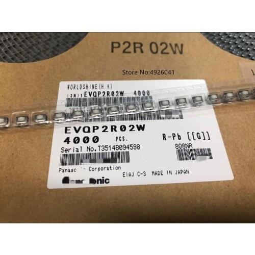 10PCS EVQ-P2R02W EVQP2R02W patch touch switch 4.7*3.5*2.5 plum button 160 gram force