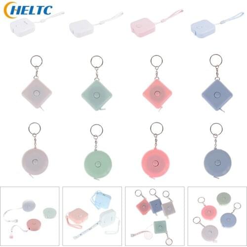 150cm/200cm Mini Tape Measures Portable Retractable Ruler Children Height Ruler Centimeter Inch Roll Sewing Measuring Tape Tool