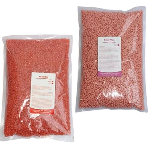2Bags Pearl Hard Wax Bean Granul Hot Film Solid Bead Hair Removal Depilatory Hot Bikini Depilatory No Strip Pellet 500g/bags
